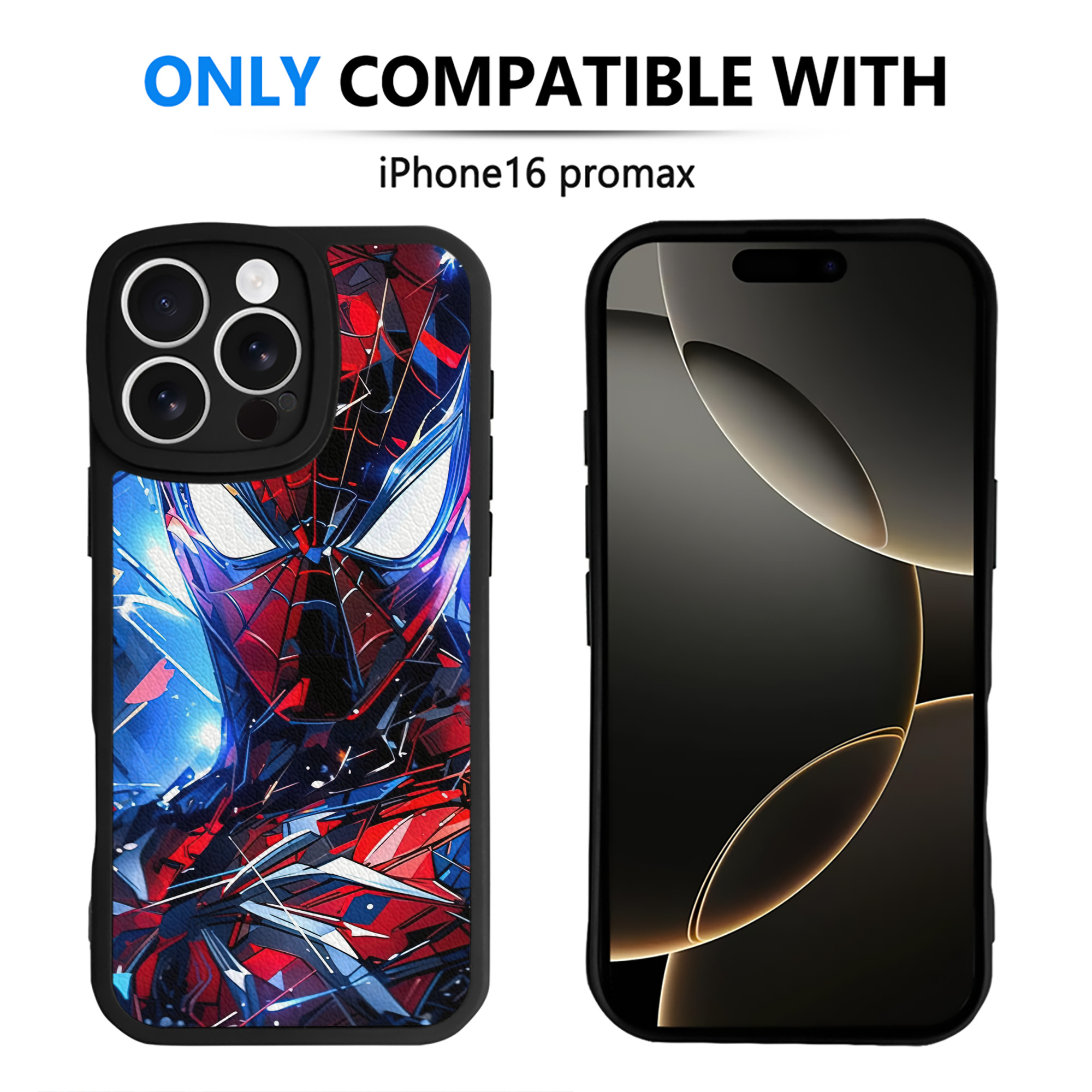 Spider Man スパイダーマン 【iPhone 16シリーズ対応】シリコンスマホケース（レザー調） 材質：シリコン